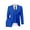 Blue, variant on Men Suits Slim Fit 3 Piece Royal Blue Suit Two Botton Tuxedo for Men Bussiness Wedding Grooms Prom Dress Suit Blazer Jacket Vest Pants M