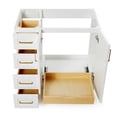 thumbnail image 6 of Ariel Taylor 36 In. Right Offset Single Sink Base Cabinet In White, 6 of 9