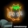 thumbnail image 3 of Handmadetneonsign Cute Cat Gym Neon Sign, Gym Led Light, Sports Room Wall Art Decor, Barbell Neon Sign 71085, 3 of 5