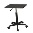 thumbnail image 3 of kowaku Overbed Table, Movable Bedside Table Computer Desk Study Desk Standing Laptop Desk Adjustable Height for Kids Bedroom Nursery Black 59 to 80cm, 3 of 9