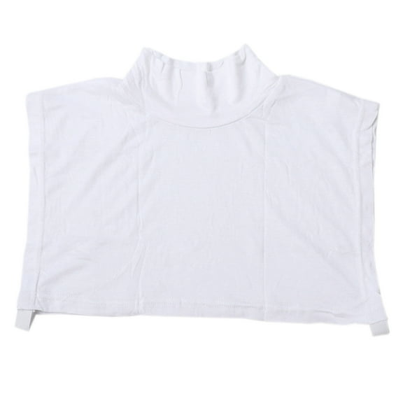 Tanghaowl Women's Solid Color Fashion False Of Clothes Comfortable Layering Accessory For All Season Versatile Déc Button up Back Shirt for Women