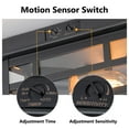 thumbnail image 3 of C Cattleya Motion Sensor Dusk to Dawn Outdoor Flush Mount Ceiling Light with Clear Glass Shade, 3 of 8