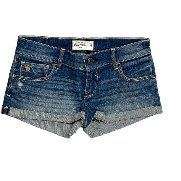 Abercrombie Kids Girls Short Jeans Blue- 14 - Walmart.com