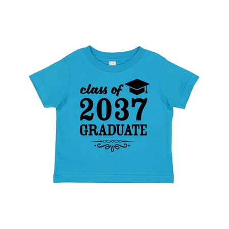 

Inktastic Class of 2037 Graduate with Graduation Cap Gift Toddler Boy or Toddler Girl T-Shirt