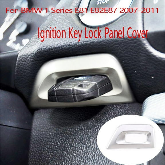 Car Ignition Key Lock Panel Cover Trim Sticker Keyhole Decorative Ring for- 1 Series E81 E82 E87 2007-2011