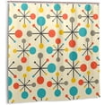 thumbnail image 2 of Shower Curtain Mid Century Fifties Modern Atomic Retro Colors Luxurious Graphic Print Polyester Fabric Bathroom Decor Sets with Hooks 72 X 72 Inches, 2 of 6
