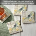 thumbnail image 2 of Thirstystone Dragonfly Poppies 4-Pack Tumbled Tile Coasters, 2 of 7