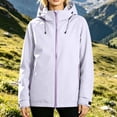 thumbnail image 6 of Sheghy Womens Rain Jacket Women Packable Parka Funnel Neck Weekend Shacket Jacket with Pockets, 6 of 7