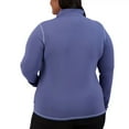 thumbnail image 4 of Soybu Women's Quarter Zip Long Sleeve Athletic Top with Mock Neck | Blue, X-Large, 4 of 6
