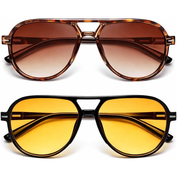 Classic Aviator Sunglasses for Women Men Lightweight Pilot Frame Fashion Driving Outdoor Travel