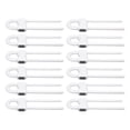 thumbnail image 1 of Cerraduras Para Niños En Forma De U, Ajuste De Longitud Flexible Seguro Cerraduras De Gabinete De Seguridad Para Niños Inodoros Para Manijas En Forma De D Para Cajón, 1 of 7