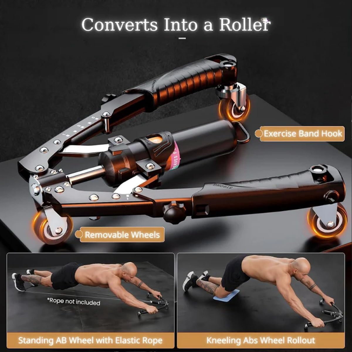 Mymus CoreFlex Twister Pro,Hydraulic Power Chest Press Machine,All-in-One Adjustable Hydraulic Arm Exerciser Twister Bar, ABS and Upper Body Fitness Equipment for Home Gym Workout
