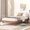 Walnut#90, variant on Bed Frames Modern Design Full Floating Platform Bed Frame for Grey Color,Adjustable Bed Base