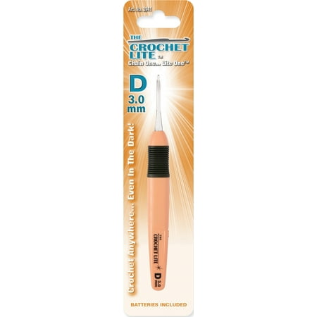 Crochet Lite Crochet Hook, Size D/3mm, Orange