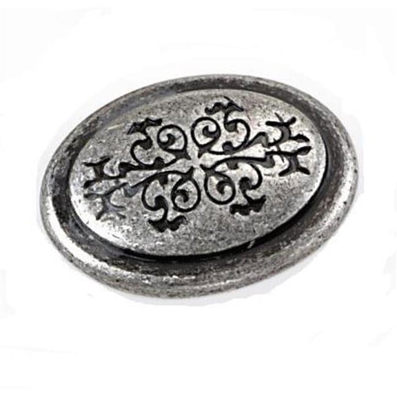 Laurey 53160 1.38 in. Oval Cimarron Knob - Silverado
