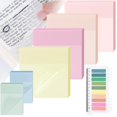 thumbnail image 1 of Notas adhesivas transparentes Tecolu impermeables, 500 hojas, 7 blocs, 1 of 7