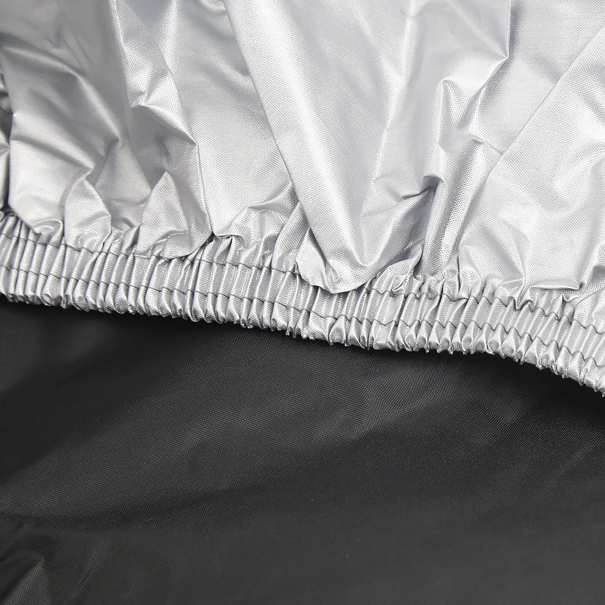 Unique Bargains XXL 190T Motorcycle Cover Outdoor Waterproof UV Protector, Silver&Black