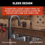 Lippert 2021090602 Pull-Down Faucet, Matte Black