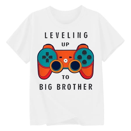 AWZXDE Boys Casual Round Neck T-Shirt Comfortable Outdoor Wear For Everyday Summer Adventures And Versatile Kids Apparel White 3-4 Years AWZXDE Boys Casual Round Neck T-Shirt Comfortable Outdoor Wear For Everyday Summer Adventures And Versatile Kids Apparel White 3-4 Years