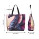 thumbnail image 5 of Balery Dragon Bolsa Tote Estilo Estético con Cremalleras, Bolsa de Hombro, Bolsa de Compras Grande y Plegable, 5 of 8