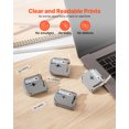 thumbnail image 2 of VEVOR Label Maker Tape 4 Pack 12 mm Black on White Label Maker Refills M-K231, 2 of 9