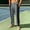 Dark Gray, variant on Men's Casual Pants Color Block Loose Fit Pants for Commute, Urban Style Straight Leg Pants with Pockets Blue S