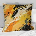 thumbnail image 2 of Designart "Yellow And Black Painterly Cheetah Print I" Animal Print Printed Throw Pillow, 2 of 5