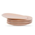 thumbnail image 2 of Stone + Lain Delilah Porcelain Collection Dish Set, 6 Salad Plates Service for 6, Pastel Orange, 2 of 6