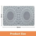 thumbnail image 4 of Sophisticated Vintage Bathroom Runner Rug, Soft & Non-Slip, Gray, Machine Washable, 20x32 in, Oriental Kitchen Rug, Ideal Floor Mat for Hallways, Kids Room, Entryway, Traditional Tribal Floral Design, 4 of 5
