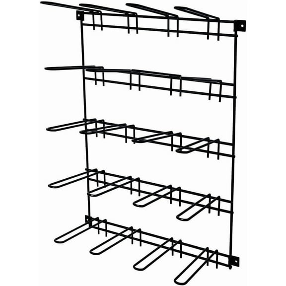 XL Mounted Boot Rack | Organize & Dry Up to 10 Pairs of Horse Boots | Perfect for Equestrian Enthusiasts | Color Black