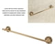 thumbnail image 4 of Barra para Toallas de Baño Soporte para Toallas de Mano de Cobre con Tornillos Colgador de Toallitas Resistente para Armario del Hogar ANGGREK Otros, 4 of 8