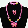 thumbnail image 5 of Juego de 5 joyas para niños, collar para niñas pequeñas, pulsera, anillo, pendientes, pinzas para el pelo, joyería de fantasía, regalo para fiestas, juegos de disfraces, 5 of 5