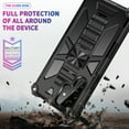 thumbnail image 4 of Rugged Case for Samsung Galaxy S22 Heavy Duty Hybrid Case with Built-in Kickstand Magnetic Shockproof Case Men Boys For Samsung Galaxy S22,Silver, 4 of 7