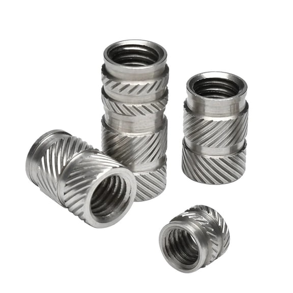 M2.5 M4 M5 M6 M8 M10 304 Stainless Steel Insert Threaded Nut Heat Set Hot Melt Injection Molding Embedment Nut For 3d Printer