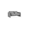 thumbnail image 3 of Meridian Furniture Stylus Grey Boucle Fabric Loveseat, 3 of 18