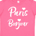 thumbnail image 4 of Inktastic Paris Bonjour with Hearts in White Text Boys or Girls Toddler T-Shirt, 4 of 5
