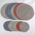 thumbnail image 4 of Round Placemats Farmhouse Boho Placemats Cloth Placemat Rustic Woven, 4 of 5