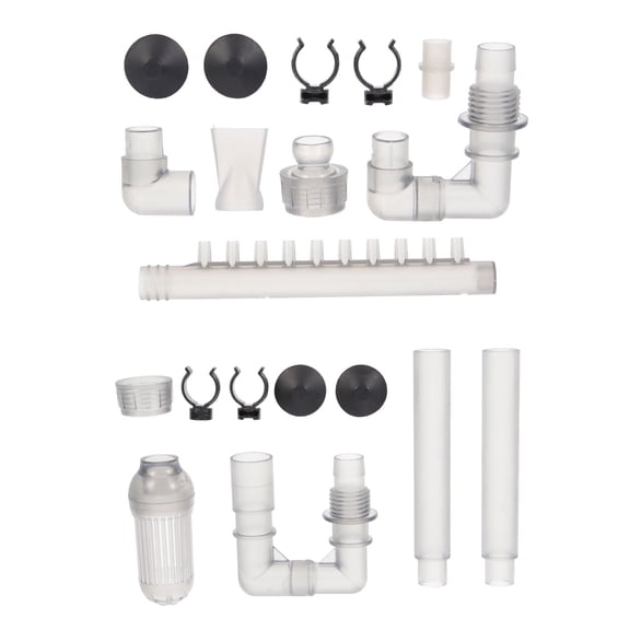 TOYMYTOY Outflow Pipe Replacement Aquarium Intake Outflow Tube Grey ABS 1 Set