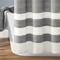 thumbnail image 4 of Lush Decor Cape Cod Stripe Yarn Dyed Cotton Shower Curtain, 72x72, Taupe, Single, 4 of 10