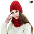 thumbnail image 2 of Hat Scarf Gloves Set Classic Unisex Thermal Gloves Loop Scarf Ribbed Knit Cap, 2 of 8