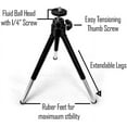 thumbnail image 3 of GearFend Lightweight Mini 5.5" Tripod with Extendable Legs Smartphone Mount for Smartphone Tripod Mount for All iPhones, Samsung Phones and Most Mobile Phones Plus Microfiber Cloth, 3 of 6
