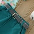thumbnail image 5 of Otqutp Baby Beach Clothes Set for Summer Toddler Boys Short Sleeve Floral Prints Tops Shorts Belt 2PCS Outfits Set For Kids, 5 of 9