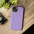 thumbnail image 5 of Retro Pink & Blue Stripe Phone Case – Vibrant Vertical Pattern Phone Cover for iPhone 16 15 14 13 12 11 Pro Max, 5 of 5