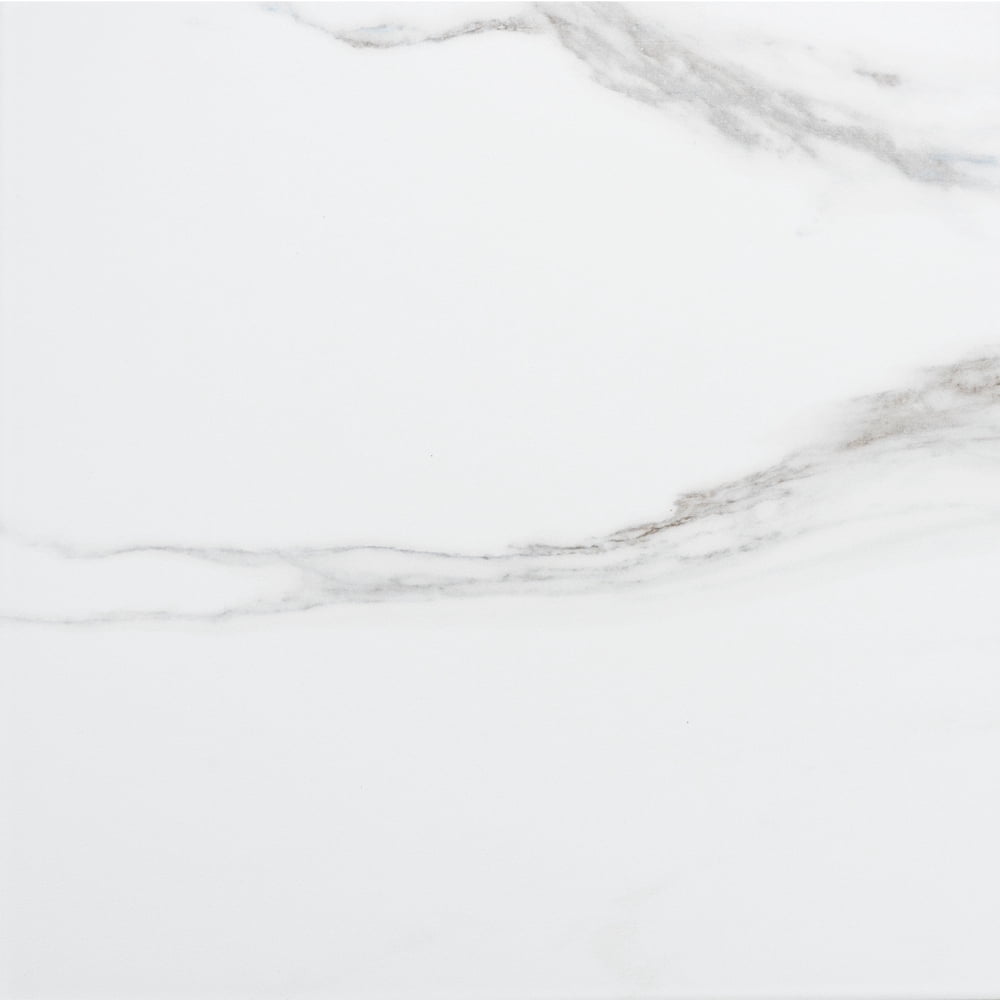 The Tile Life Minerva Gray Marble Look Porcelain Tile - 13 x 13 in. - Matte - 12-Piece - Floor, Wall, Backsplash