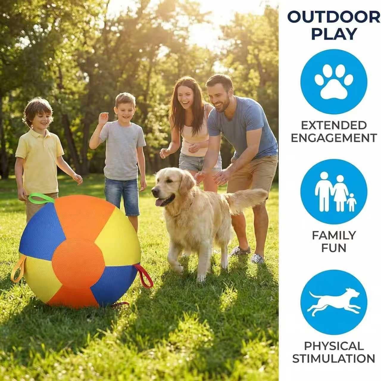 HZMSYQ 10" Herding Ball for Dogs & Horses,Indestructible Pet Toys,Dog Balls for Aggressive Chewers,Durable Exercise Ball for Large Pets for Training, Fetch & Water Play