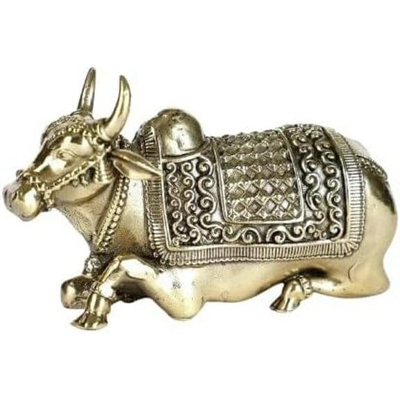 brass nandi statue for home temple/ office/ home décor/ gift item