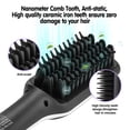 thumbnail image 7 of Fixm 2 in 1 Ionic Hair Straightening Brush Hair Straightener Brush Iron w/ Double Negative ions Anti-scald Auto Shut-Off, 7 of 7