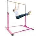 thumbnail image 6 of Ainfox Kip Bar Adjustable Height Fitness Gymnastics Training Bar Horizontal Kip Bar for Kids, Pink, 6 of 9