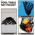 thumbnail image 3 of FONWILYO 8Pcs Durable Cotton Pool Table Pocket Replacement Net for Billiard Ball Storage Black, 3 of 8