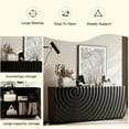 thumbnail image 2 of Aukfa Accent Sideboard Buffet Cabinet,Accent Storage Credenza with Ripple Door for Dining & Living Space,Black, 2 of 8